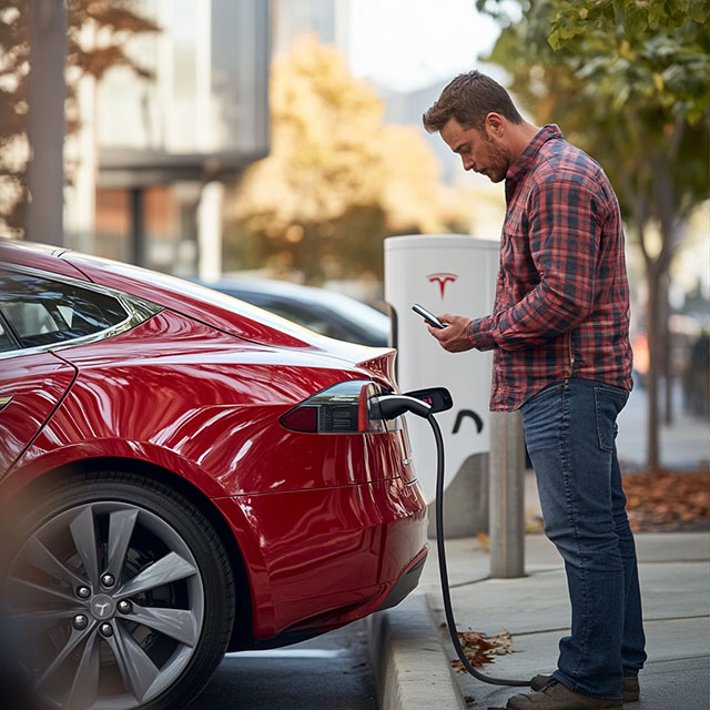 Red Tesla